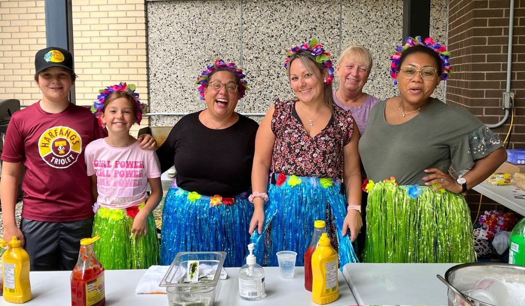 Un diner au soleil pour applaudir les équipes
