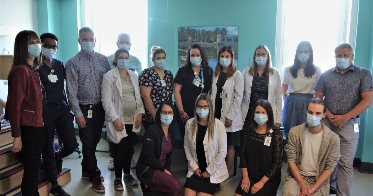 L’équipe interdisciplinaire de l’unité de récupération rapide après chirurgie du 3eA à l’Hôtel-Dieu de Sherbrooke.